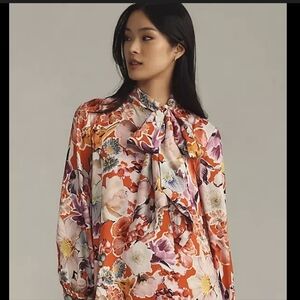 The Caroline Tie-Neck Mini Dress by Maeve